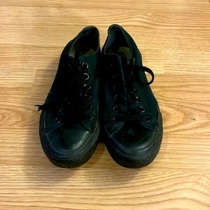 Black/womans converse all stars